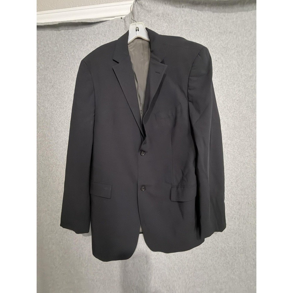 Hugo Boss Suit Jacket Mens 42 Black Wool 2 Button Formal Business Notch Lapel
